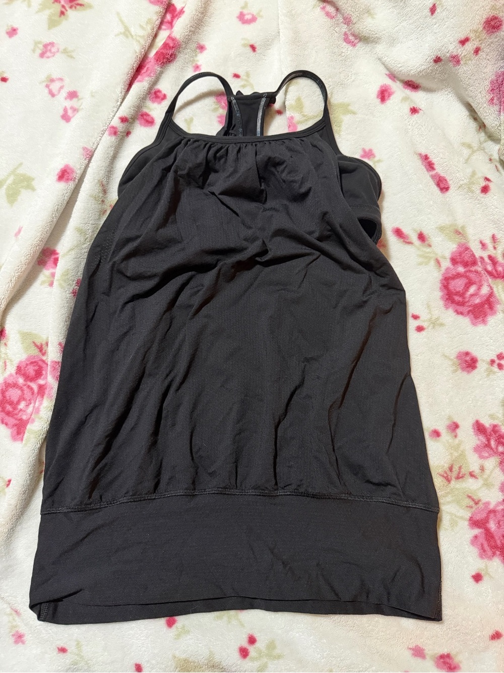 lululemon athletica Black Racerback Muscle Tank Top